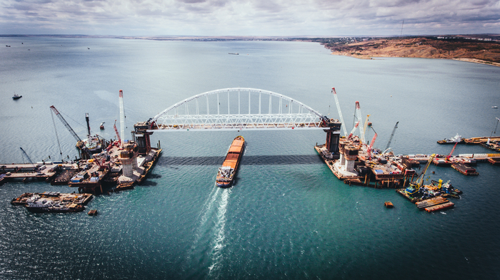 The same bridge. - My, My, The photo, DJI Phantom 4, Crimea, Kerch, Work