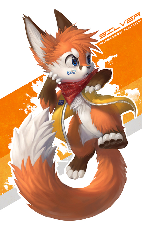 Artist Fighter - Silver - Furry fox, Furry art, Silverfox5213, Furry