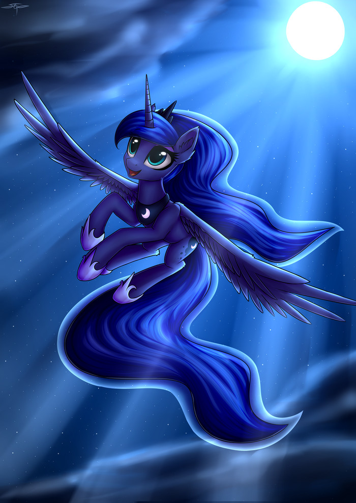 Princess Luna by Setharu - My little pony, Princess luna, Setharu