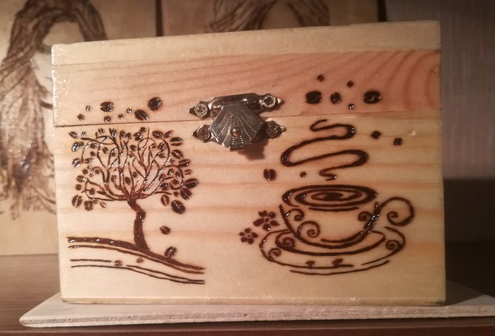 Woodburning - Casket, My, Longpost, Pyrography