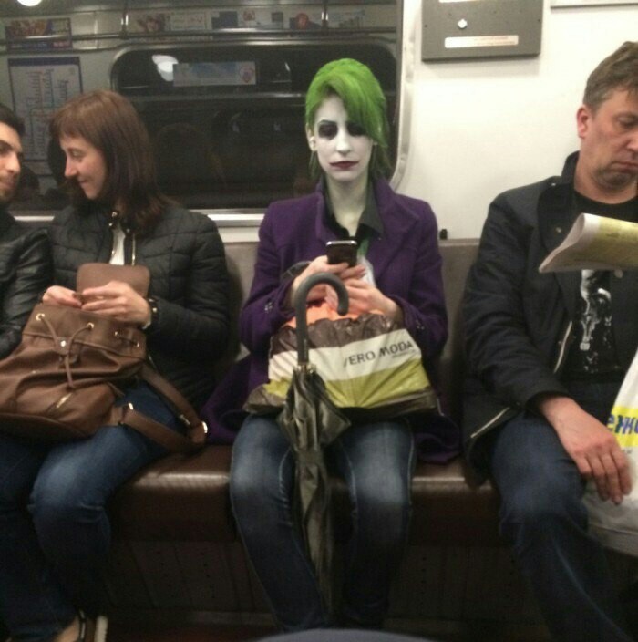 Why so serious? - Saint Petersburg, Metro SPB, Metro, Joker, , Cosplay