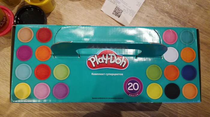 Одинаковые цвета в пластелине play doh - Моё, Пластилин, Play-Doh