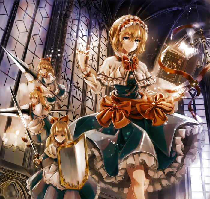 Le Cirque de Sept Couleurs - Аниме, Anime Art, Touhou, Alice Margatroid, Shanghai Doll