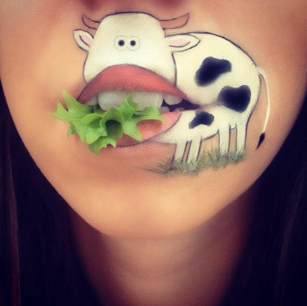 Mu Mu - Girls, Mouth, Instagram, , Milota, Cow