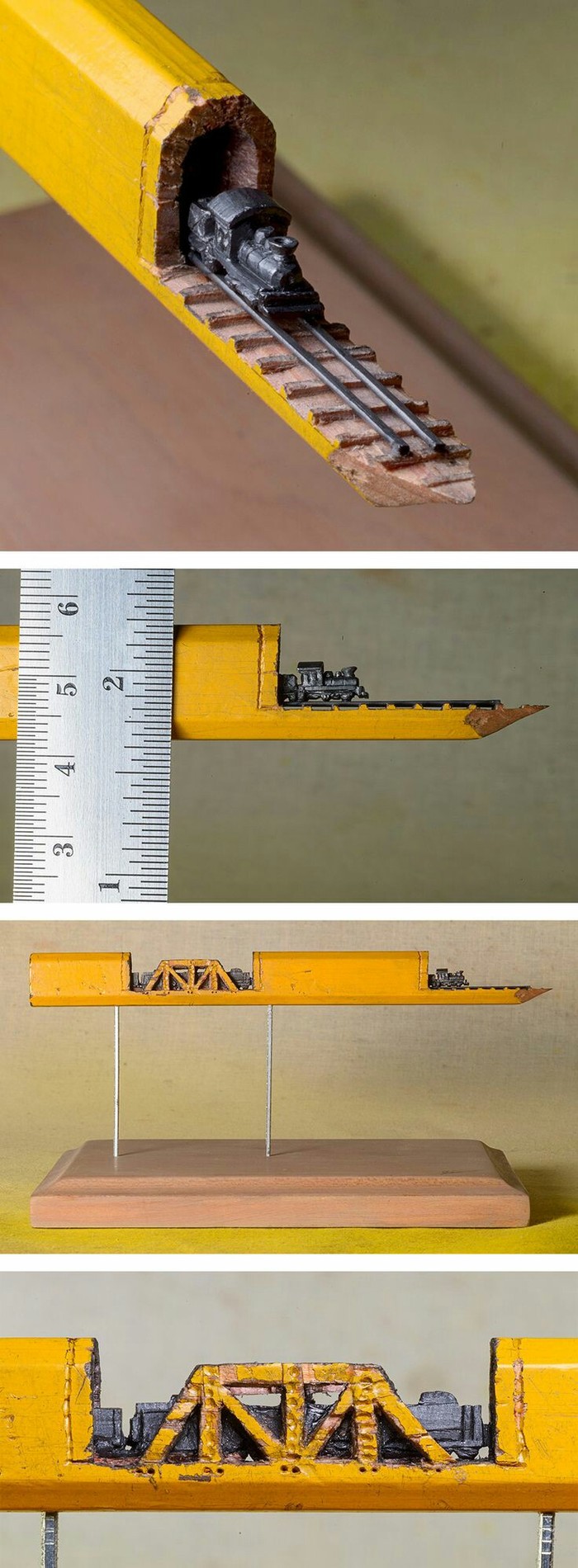 Lead Train - Slate pencil, Sculpture, Pinterest, A selection, Longpost