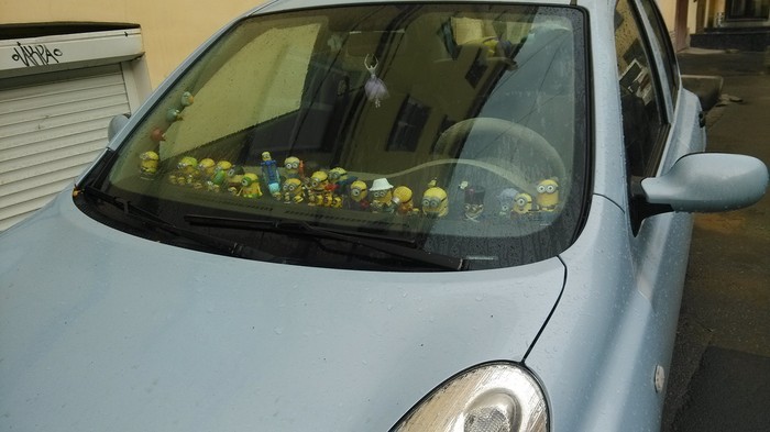 Banana! - My, Car, Minions, The photo