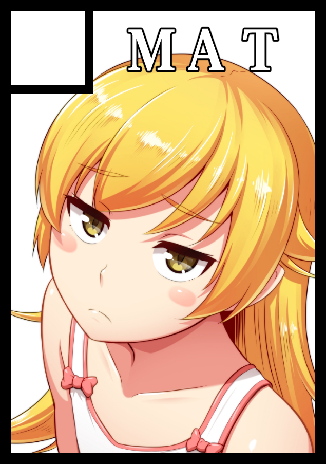 Ругаться не круто! - Anime Art, Shinobu Oshino, Monogatari series, Арт