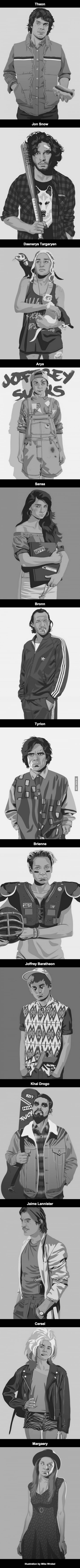 Heroes of the game of thrones in the style of the 80s - 90s - 9GAG, Game of Thrones, Tags are clearly not mine, Longpost