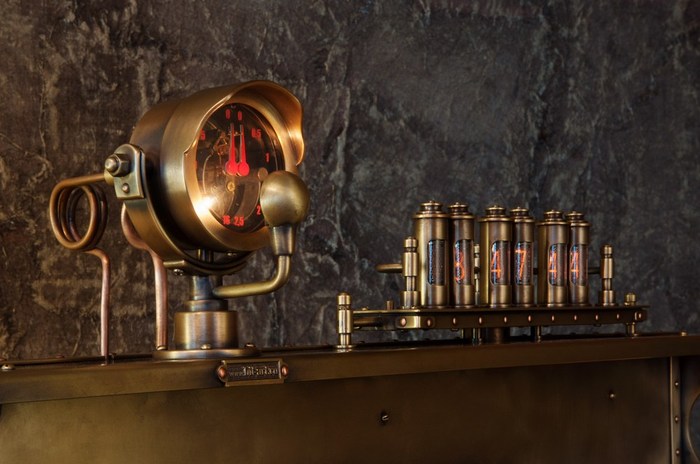 Copper pressure gauge - Steampunk, Coffee machine, My, Copper, With your own hands