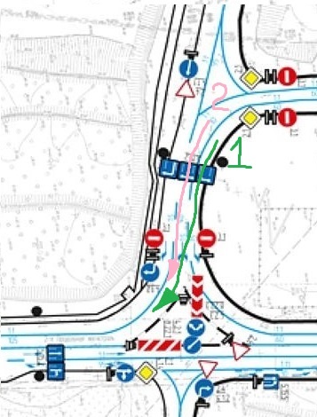 Roundabout near Mamaev Kurgan - My, Volgograd, Mamaev kurgan, Traffic rules, Bombanulo, Longpost