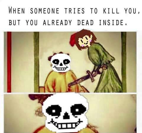Когда кто-то пытается убить тебя, но ты уже мёртв изнутри