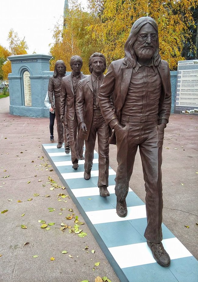 The Beatles in Siberia - Novosibirsk, The beatles, Monument, Exhibition, Just, Honestly stolen, Longpost