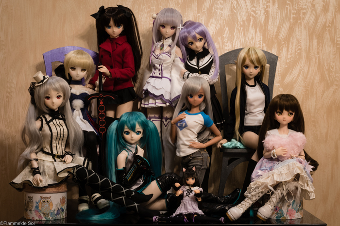 DollfieDream - Anniversary - My, Dollfiedream, Jointed doll, Saber alter, Tohsaka rin, Hatsune Miku, Kanzaki ranko, Emilia, Anime
