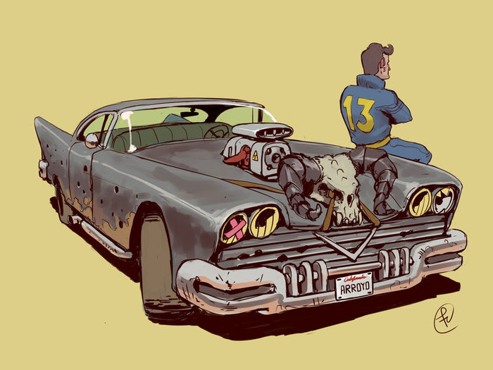 Highwayman Chosen - Art, Games, Car, , The Chosen One, Fallout, Fallout 2