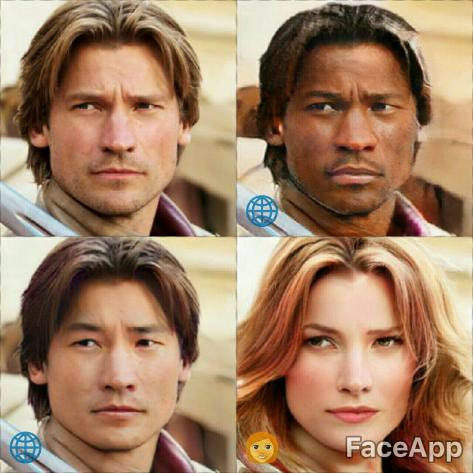 Good regardless of gender or race - Game of Thrones, Jaime Lannister, Nikolai Koster-Waldau, Faceapp