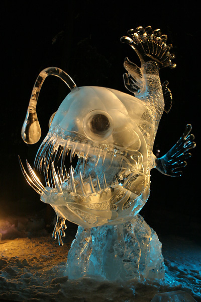 Fish. - Sculpture, Ice, Art, The photo, Zanamiclub