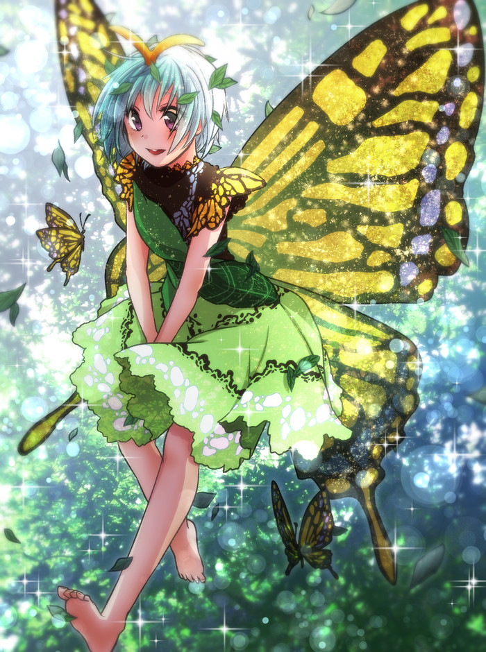 Eternity larva - Anime, Anime art, Touhou, Eternity larva