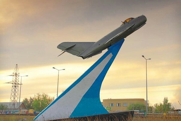 MIG-17PF - Airplane, Monument, Kazakhstan, Families