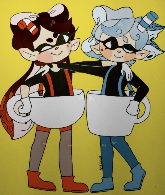Splathead Splatoon, Cuphead, , 