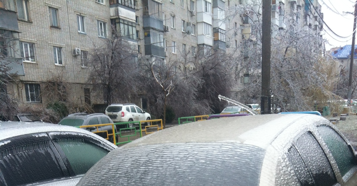 Ледяной дождь в приозерске