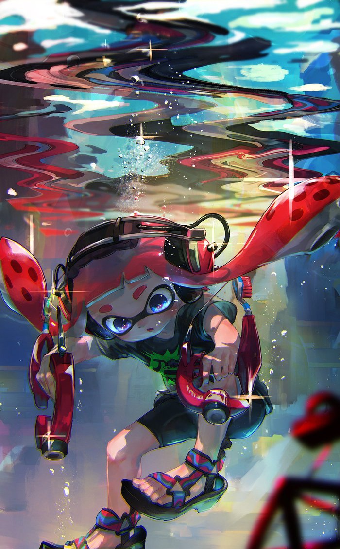 Splatoon Art by Hizake Splatoon, Woomy, , , Hizake