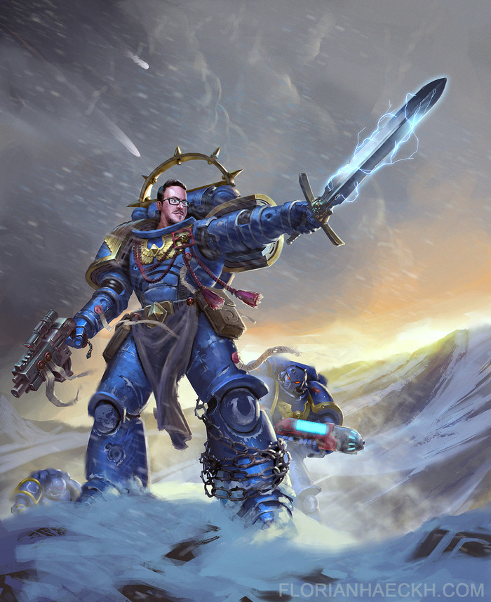 Florian Haeckh       Warhammer 40k, Wh Art, , Ultramarines, 