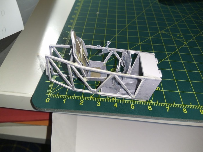 First paper. - My, Paper models, Stand modeling, Paper modeling, Scale model, Models, Longpost, Papercraft, 