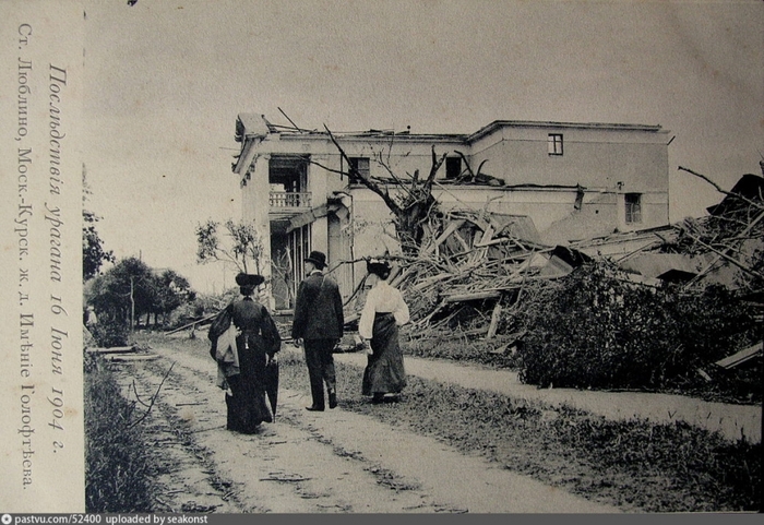 How a tornado destroyed the outskirts of Moscow in 1904 - Story, Российская империя, Hurricane, Catastrophe, Historical photo, Longpost