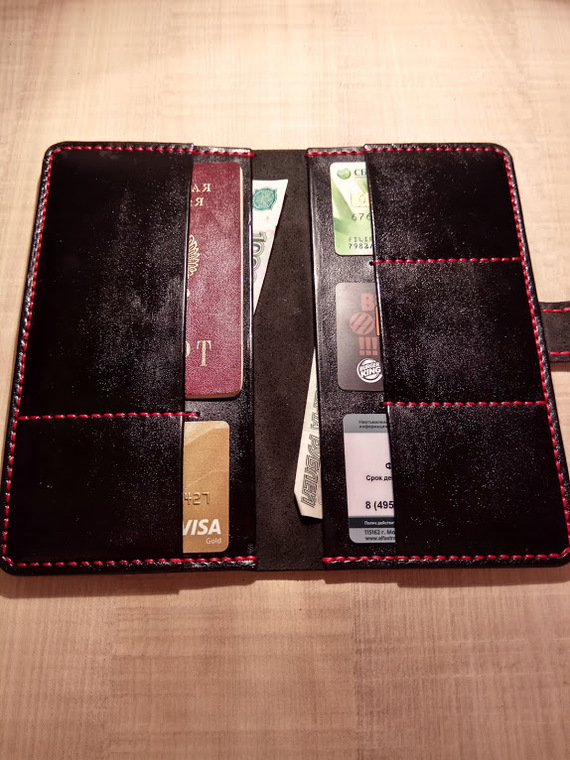 Thanks post and new combinations - My, Gratitude, Leather craft, With your own hands, Wallet, Leather, Video, Longpost