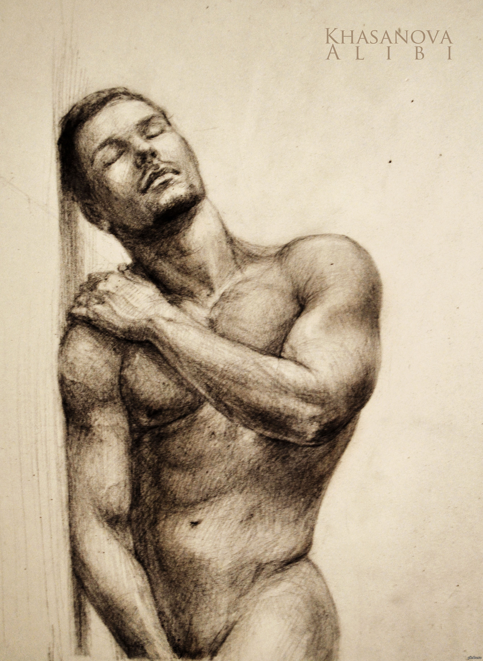 голые мужчины нарисованные карандашом фото 3