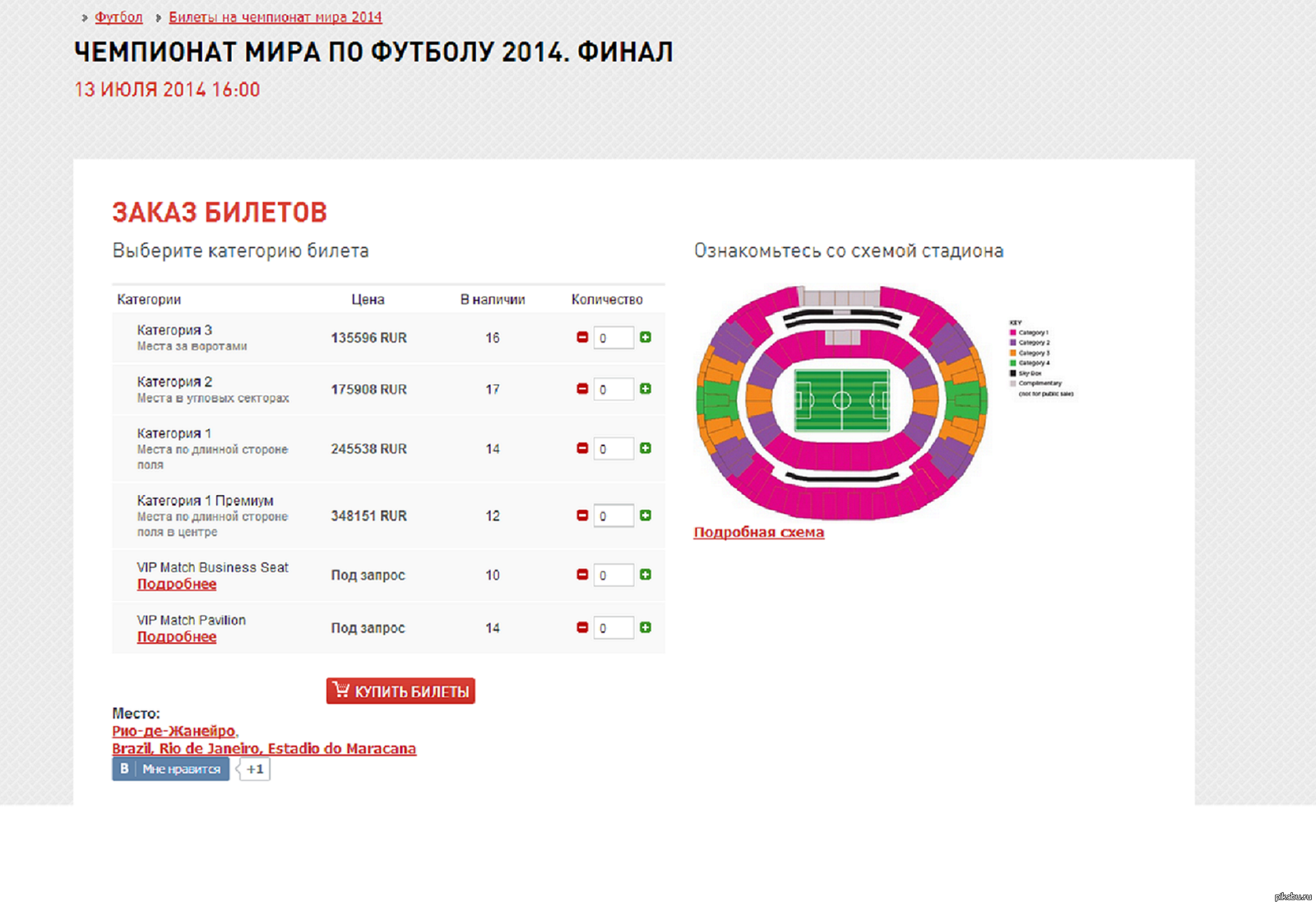 Билет на финал ЧМ по футболу. ЧМ 2014 билеты. Цены на билет на стадион