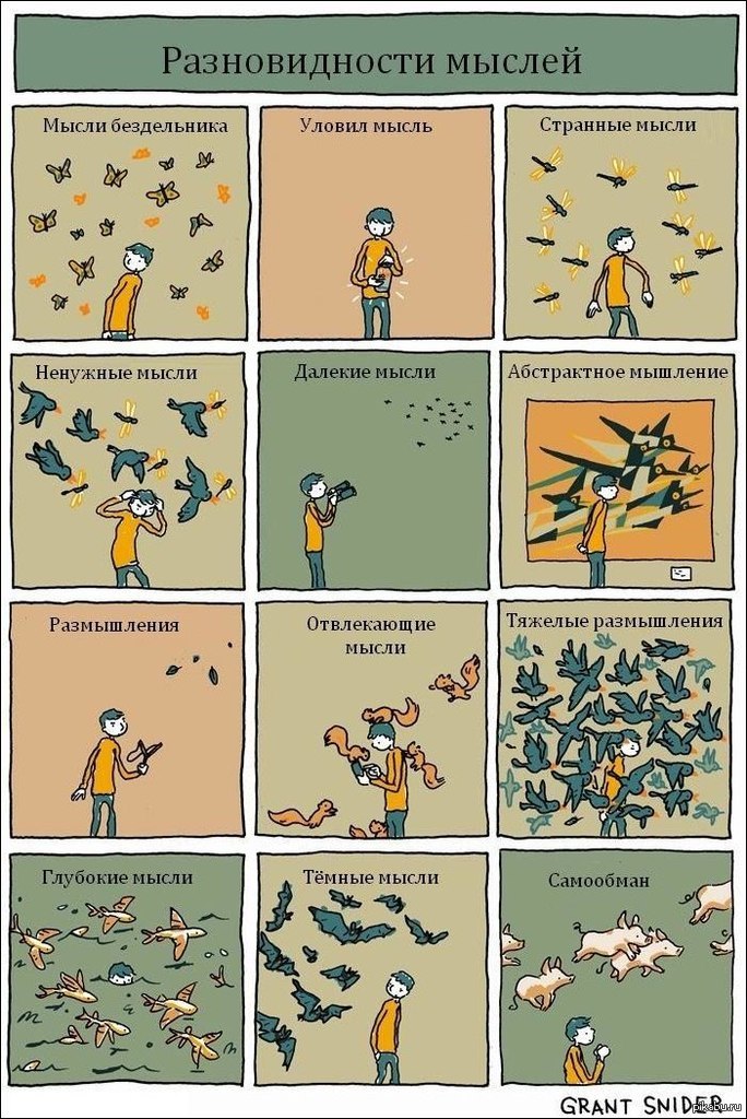 Абстрактные шутки. Мысли были отвлечены. Мысли были отвлечены. Психология картинки. Разум мышление.