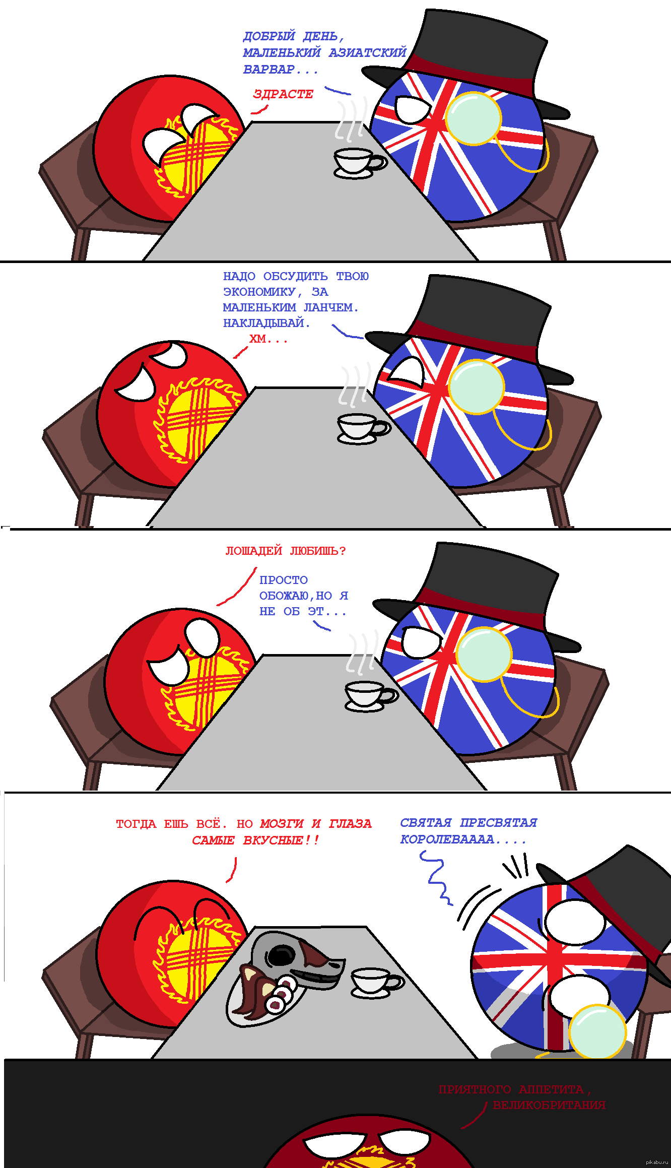 Ланч Великобритании и Кыргызстана, Countryballs, Кыргызстан, Великобритания...