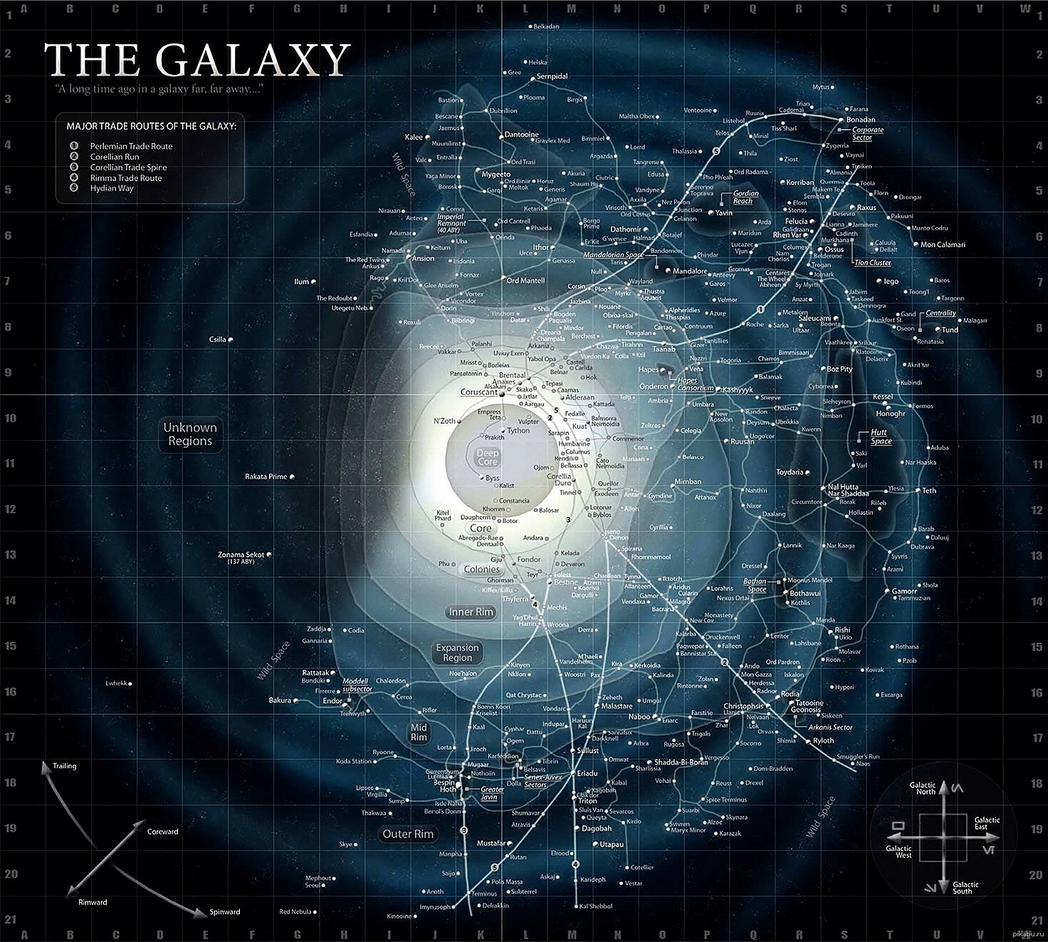 Галактическая карта вселенной \
