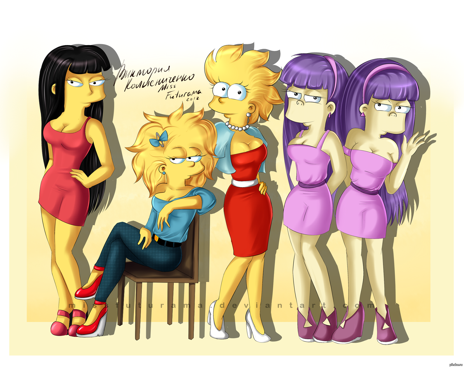 Девочки из Симпсонов выросли, Симпсоны, Лиза Симпсон, Мэгги Симпсон, Джесси...
