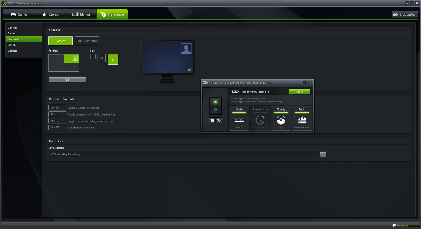 Обс нвидиа. Shadowplay. NVIDIA Shadowplay. GEFORCE experience. Интерфейс GEFORCE experience.