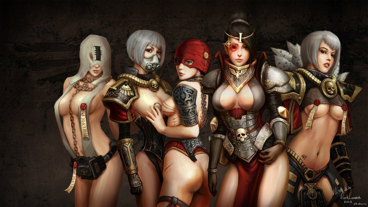 Император защищает, Warhammer 40k, Девушки, Бронелифчик, Инквизиция.