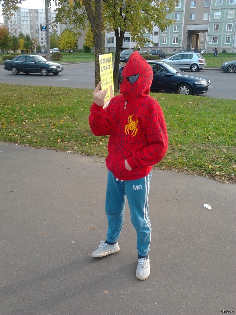 There is a new hero in our city :) - My, Spiderman, Costume, Cosplay, Funny, Minsk