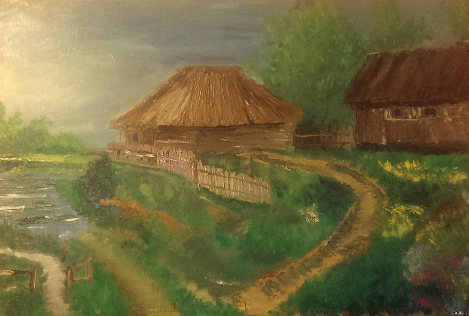 Деревня у славян 4 буквы. Картина деревня. Славянская деревня картины. Картина деревня в горах. Картина деревня славяне.