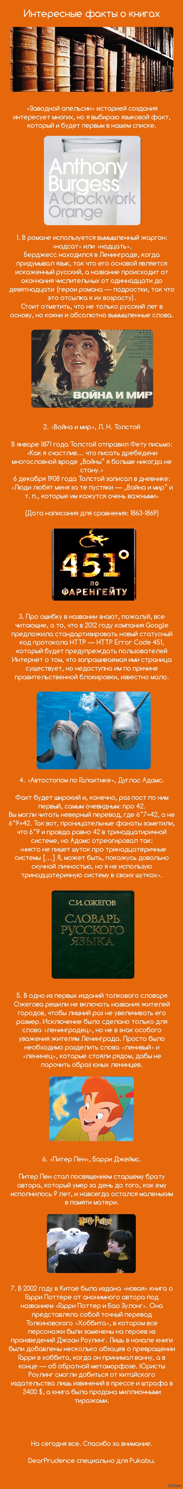 Факты о книгах | Пикабу