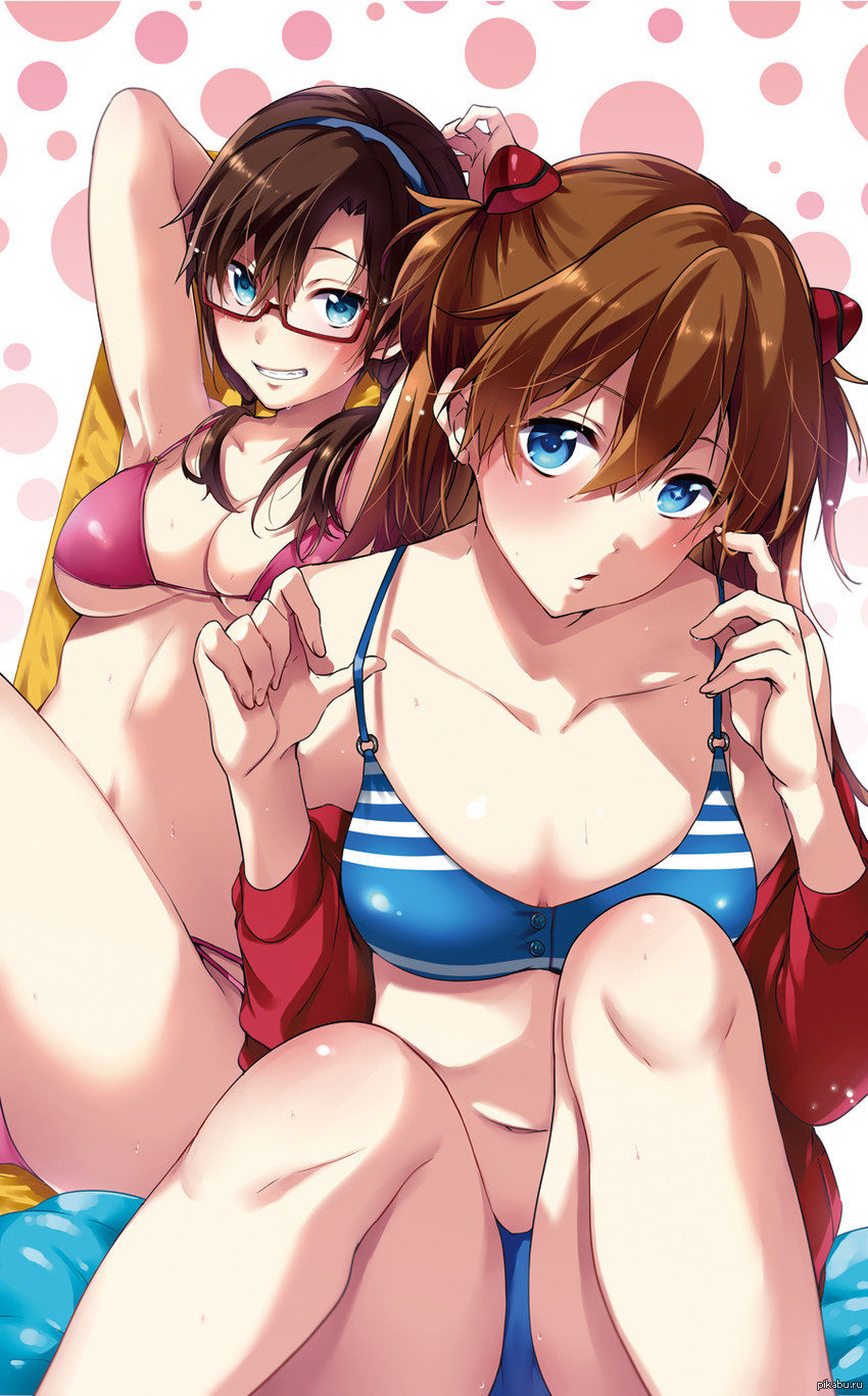 Makinami Mari and Asuka Langley, Asuka Langley, Makinami Mari, Evangelion, ...