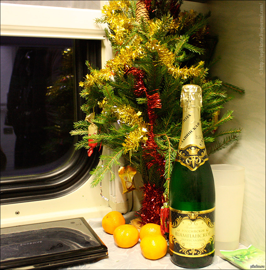 Шампанское в самолете можно. Новый год в поезде. Новый год в купе поезда. Поезд Новогодняя ночь. Композиции к новому году.