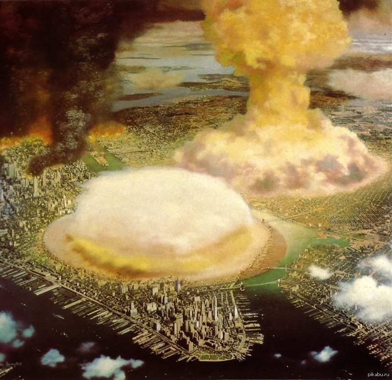 Сайт ядерного взрыва. Картина ядерный взрыв. Ядерный взрыв в Нью-Йорке. Взрыв гриб. Ядерный гриб в городе.