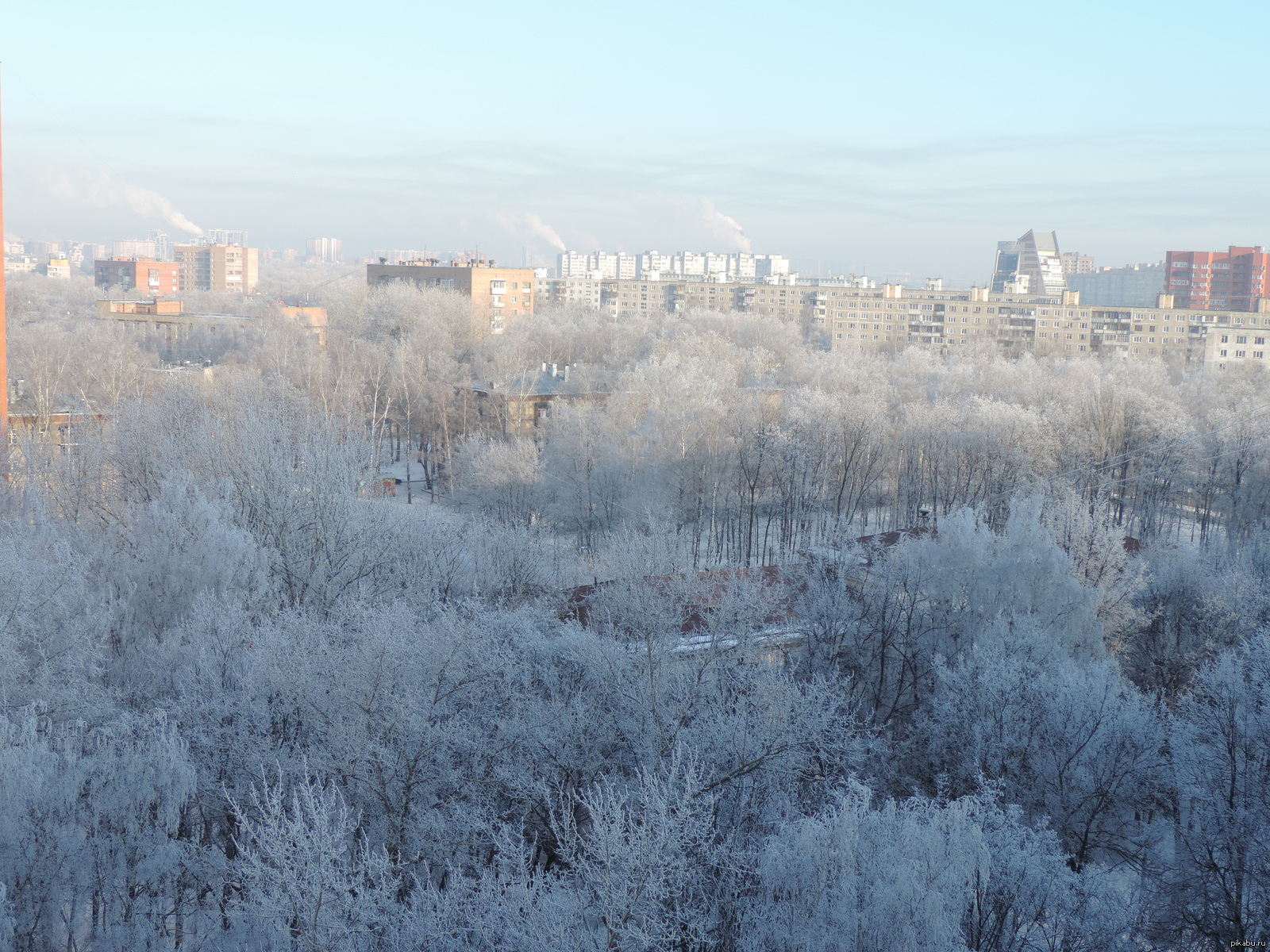 морозное утро москва