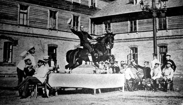 Офицеры отдыхают. Российская Империя, 1900 год. | Пикабу