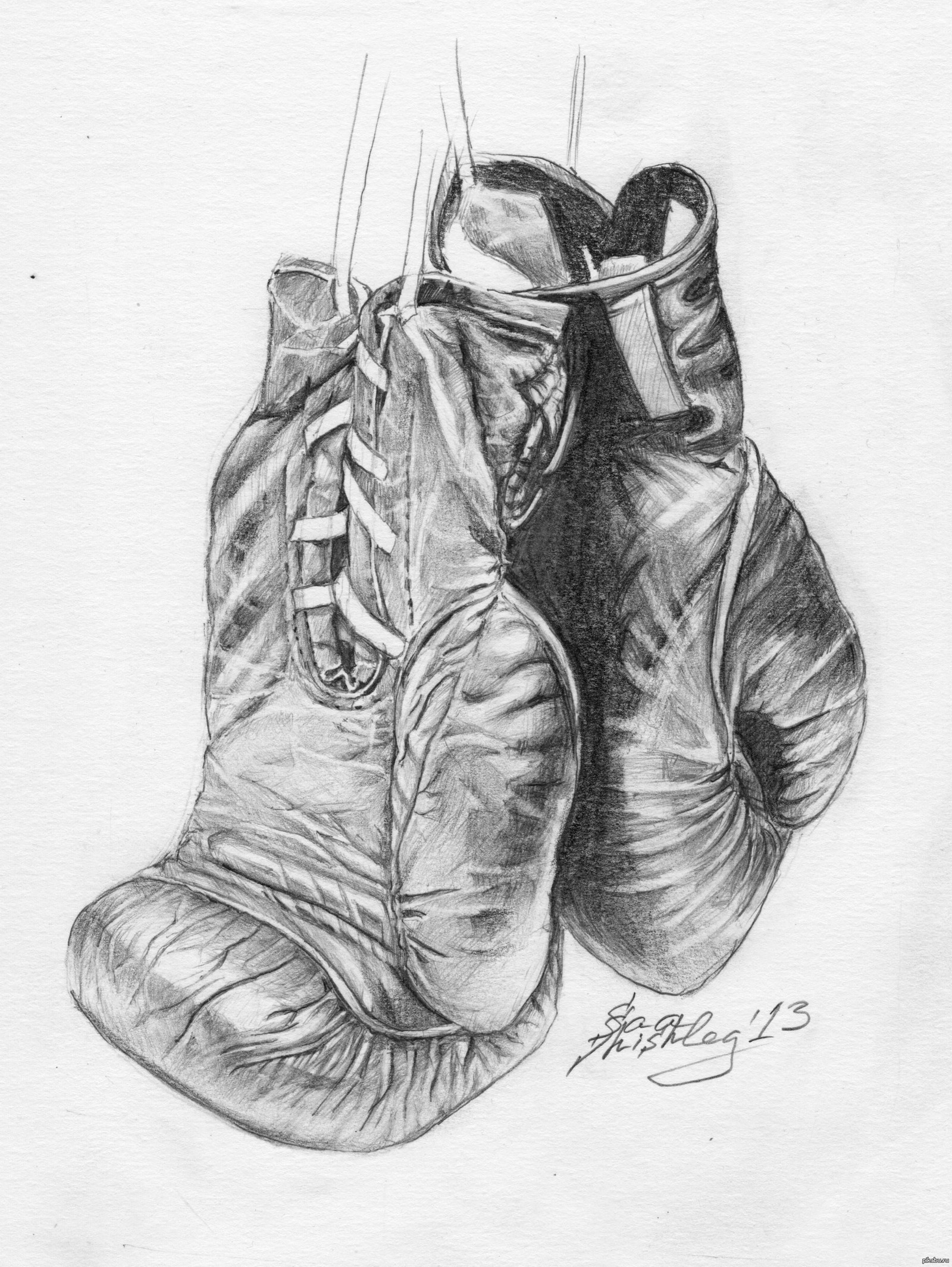 Боксерские Перчатки Нарисовать