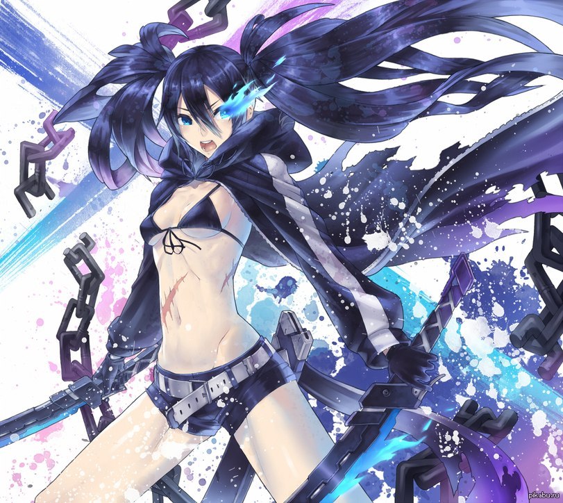 Black shooter. Блэк рок шутер. Блэк шутер аниме. Аниме Rock Shooter. BRS аниме.