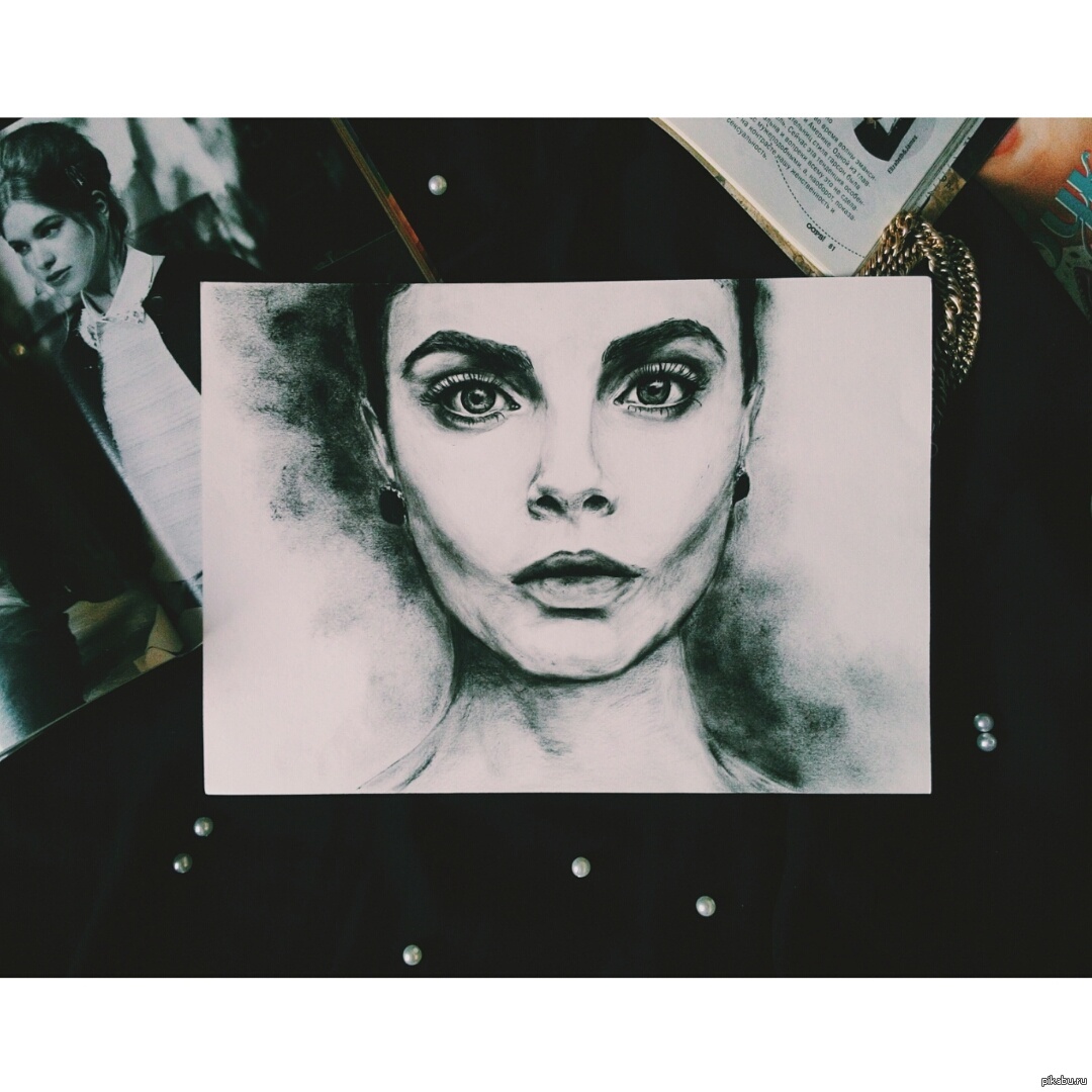 Cara Delevingne - My, My, Caradelevingne, Drawing, Art, Self-taught, Cara Delevingne