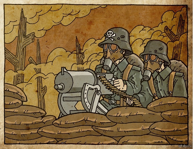 1 art com. Карикатуры первой мировой войны. Военные иллюстрации. Немецкий солдат карикатура.