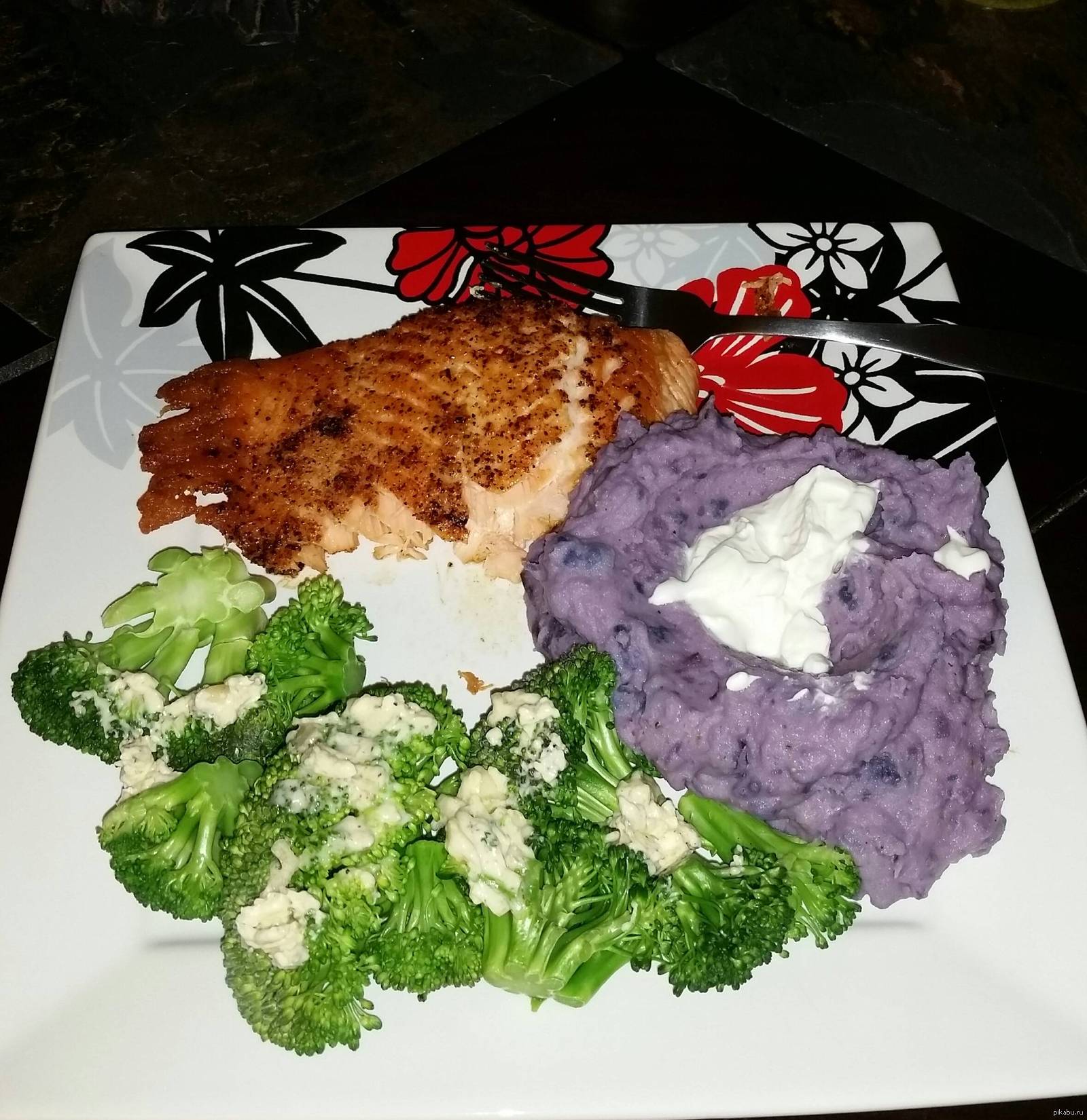 purple potato puree - Not mine, Potato, Puree, purple potato